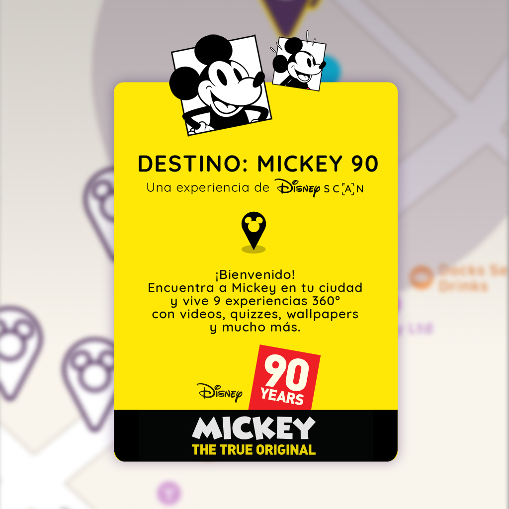Mickey 90 realidad aumentada augmented reality